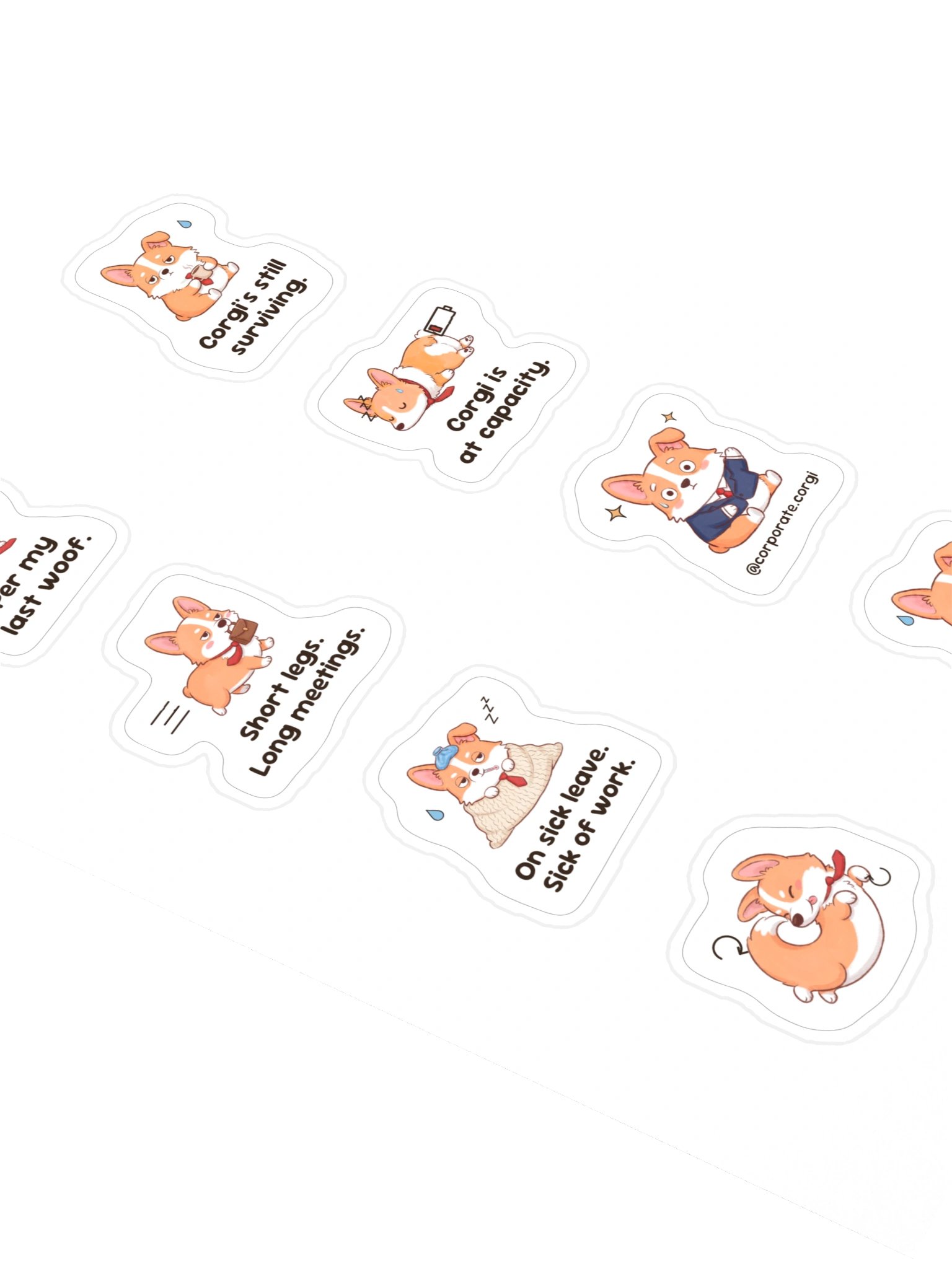 Corporate Survival Sticker Sheet product image (2)