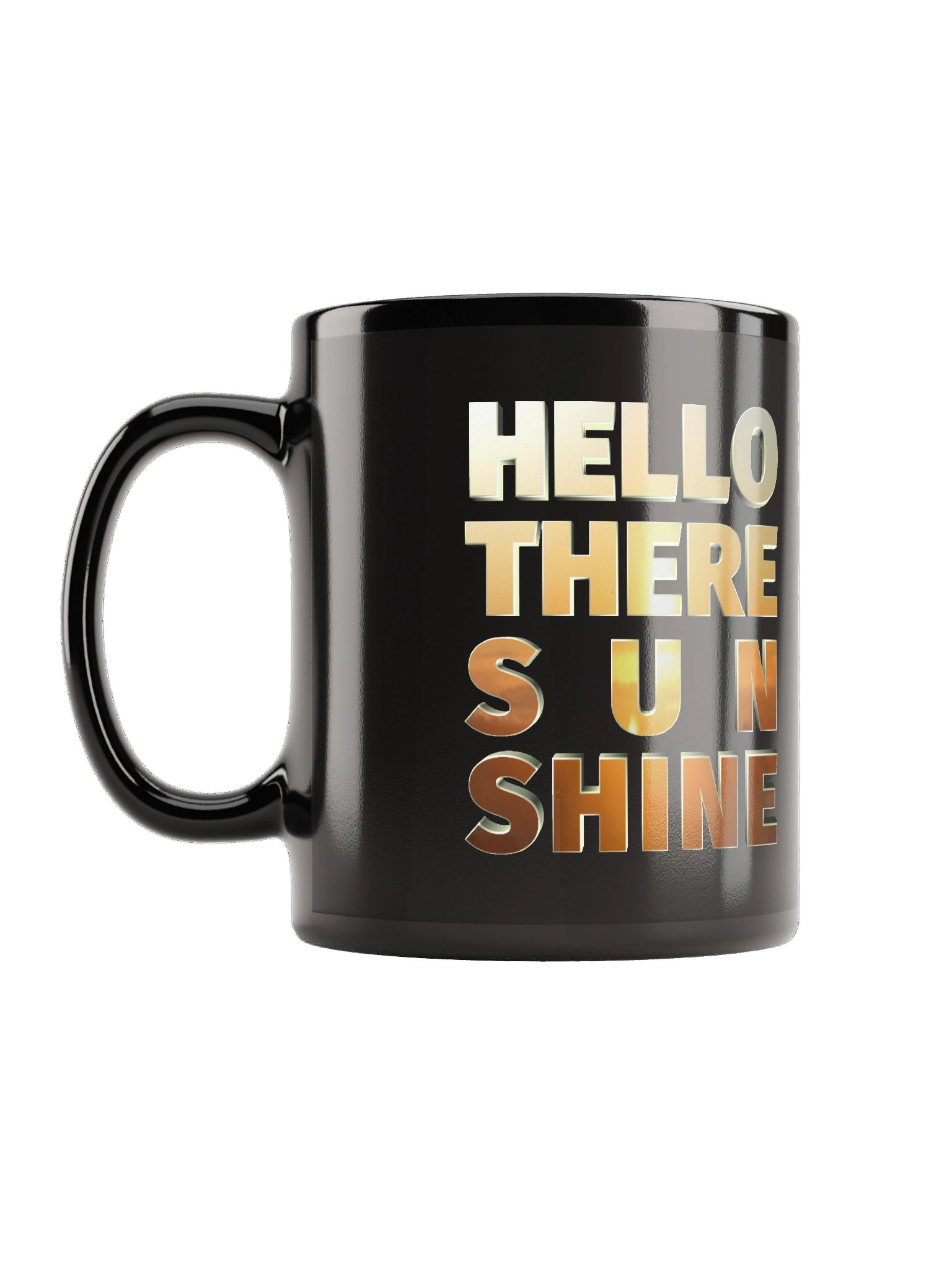 Hello There Sunshine - CaribbeanApples | Black Glossy Mug product image (2)