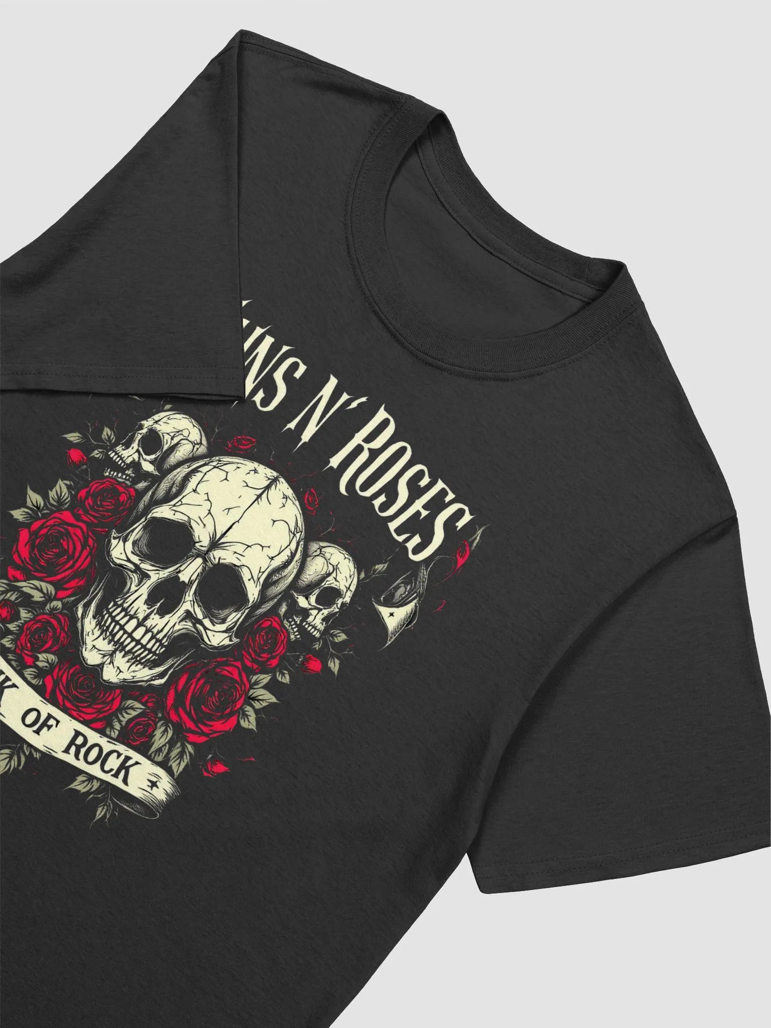 Guns N’ Roses Ink of Rock T-Shirt | Skull & Roses Tattoo Rock Graphic Tee | Classic Hard Rock Streetwear product image (2)