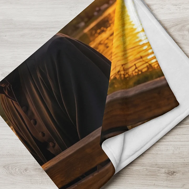 "A Quiet Moment" Cinematic Sunset Rose Throw Blanket product image (3)