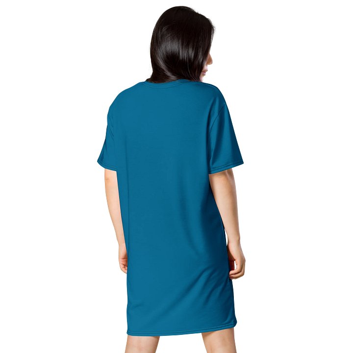 Oversized T-Shirt Dress - Vibrant Cerulean, Sizes 2XS-6XL product image (2)
