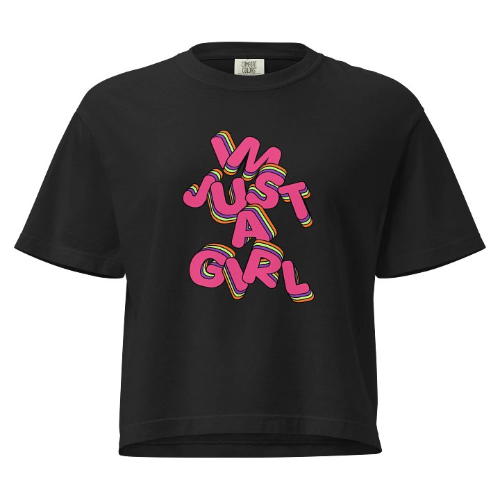 I'm just a girl Boxy Tee product image (1)