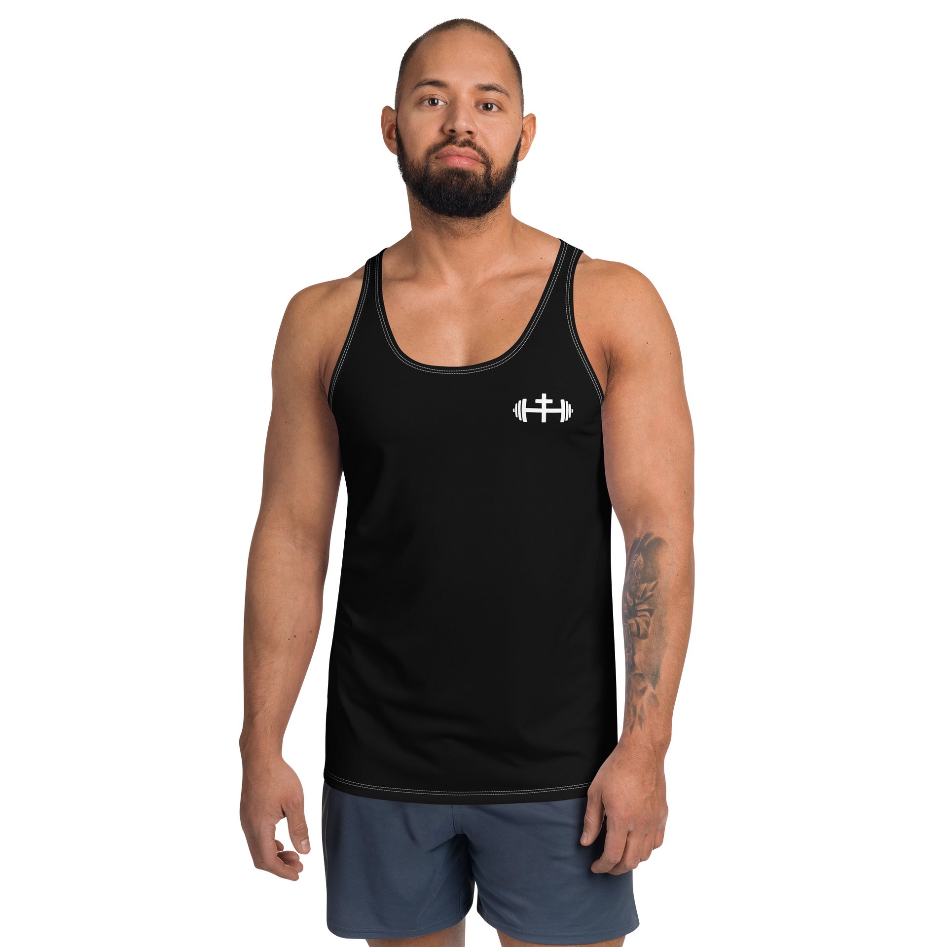 Mens His House Black Performance Tank product image (1)