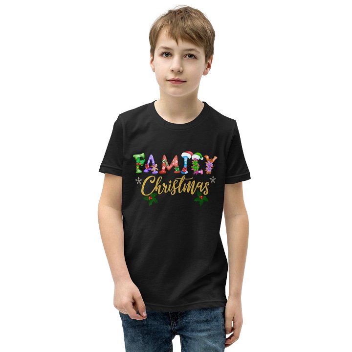 Festive Family Christmas Youth T-Shirt product image (7)
