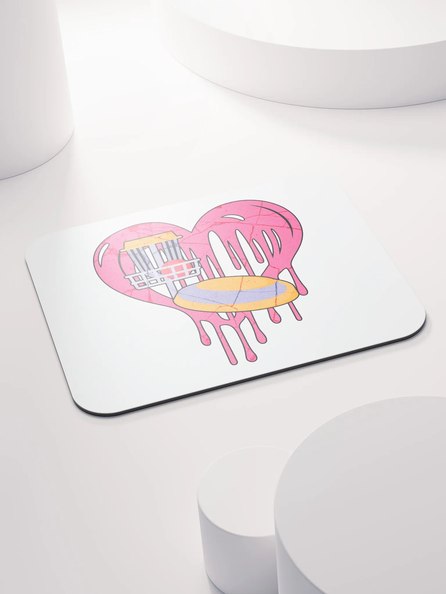 Heart Disc Golf Mouse Pad product image (4)