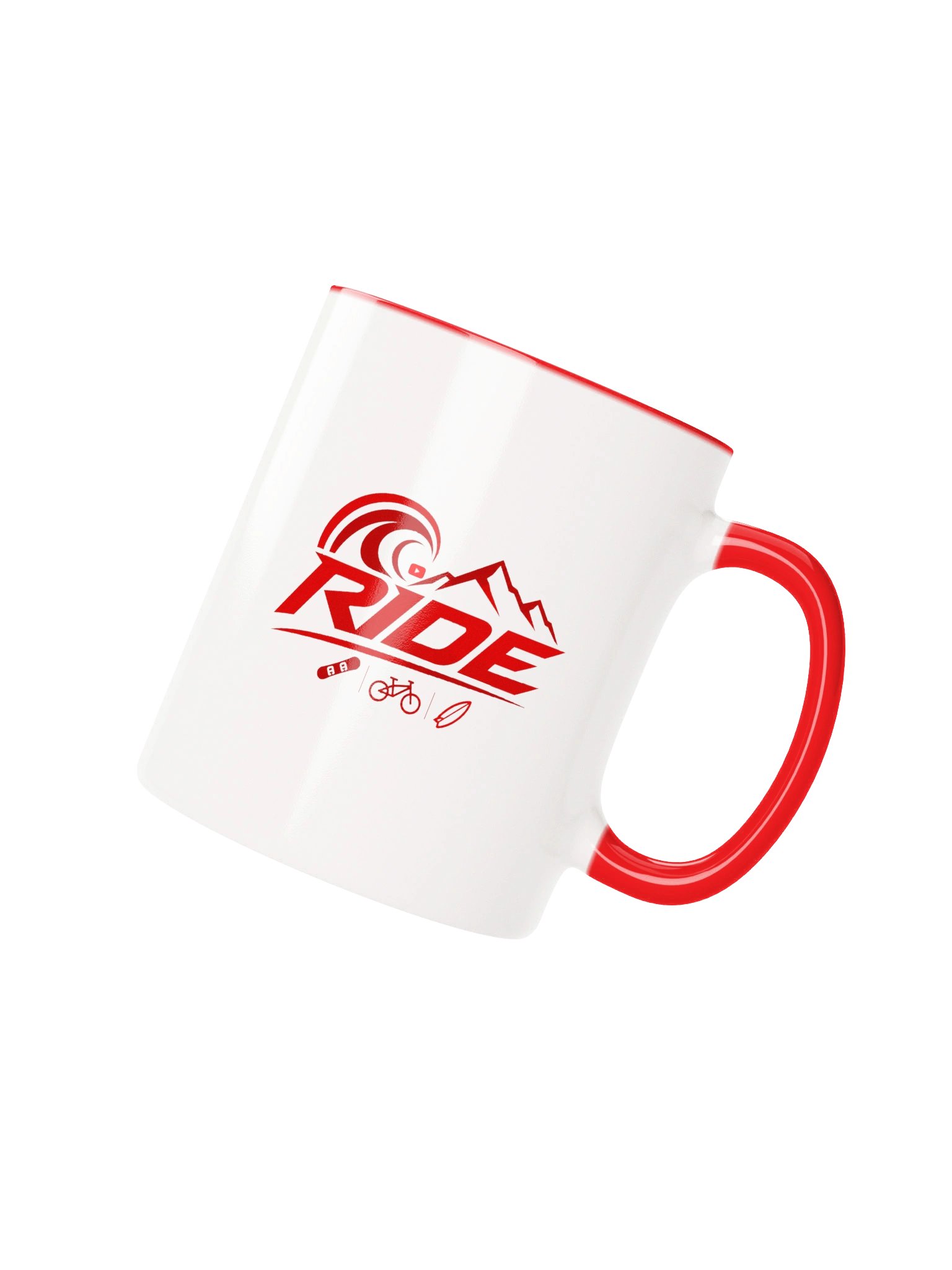 Ride icon mug (Red) product image (3)