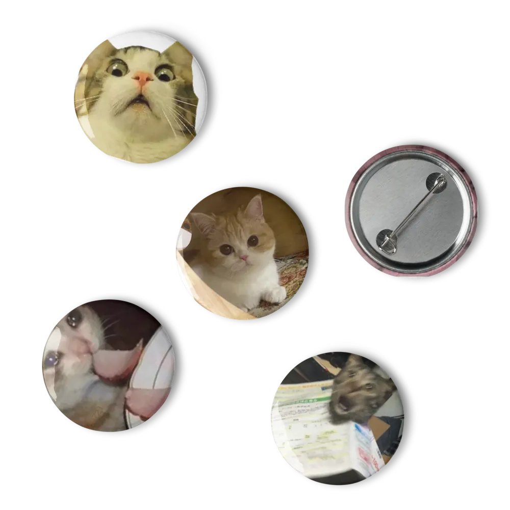 Set of Pin Buttons: Meme Cats product image (4)