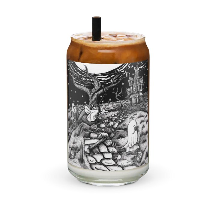 Haunted Estate can-shaped glass product image (2)