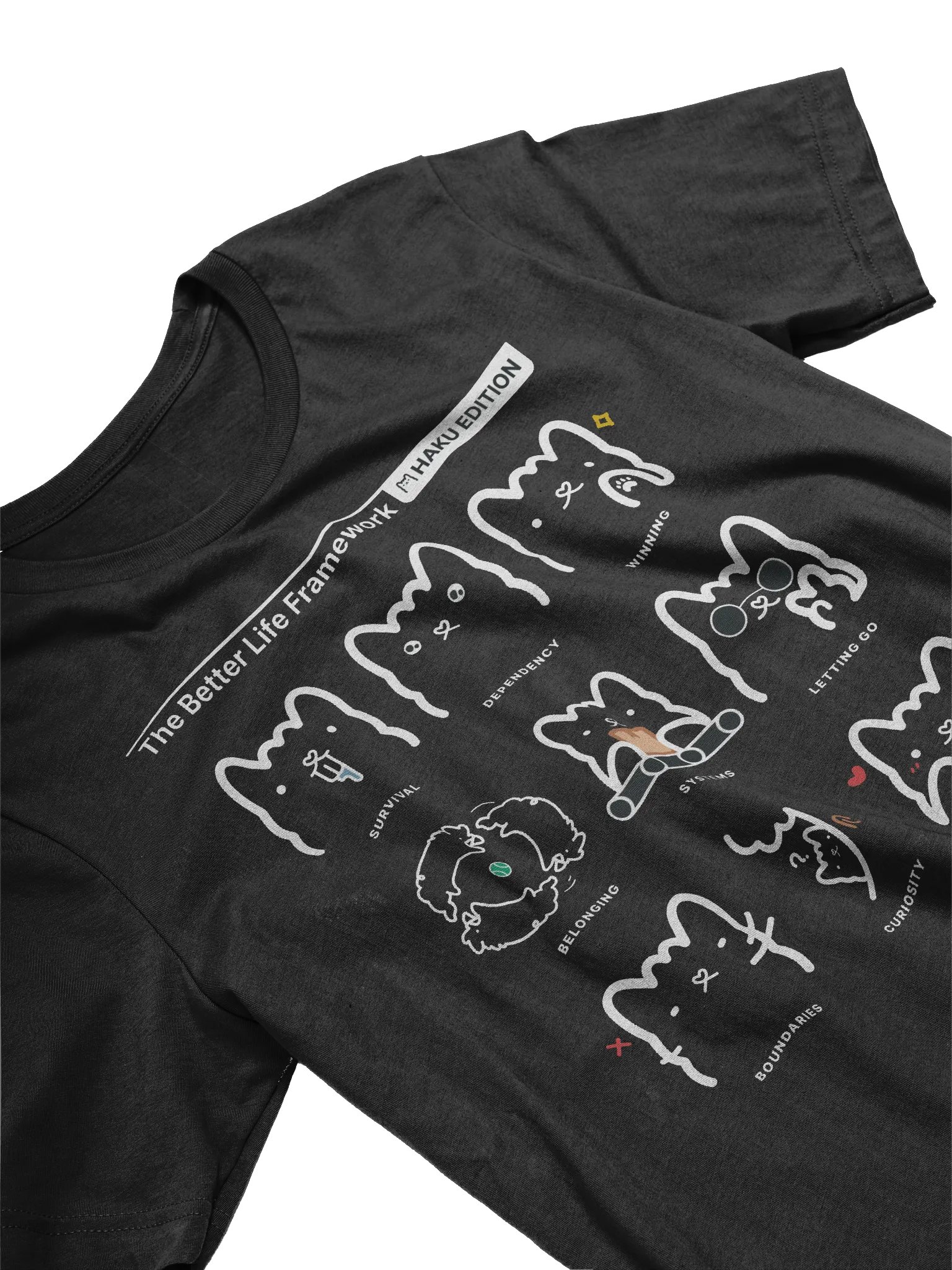 Better Life Framework Tee (HAKU) [BLACK] product image (3)