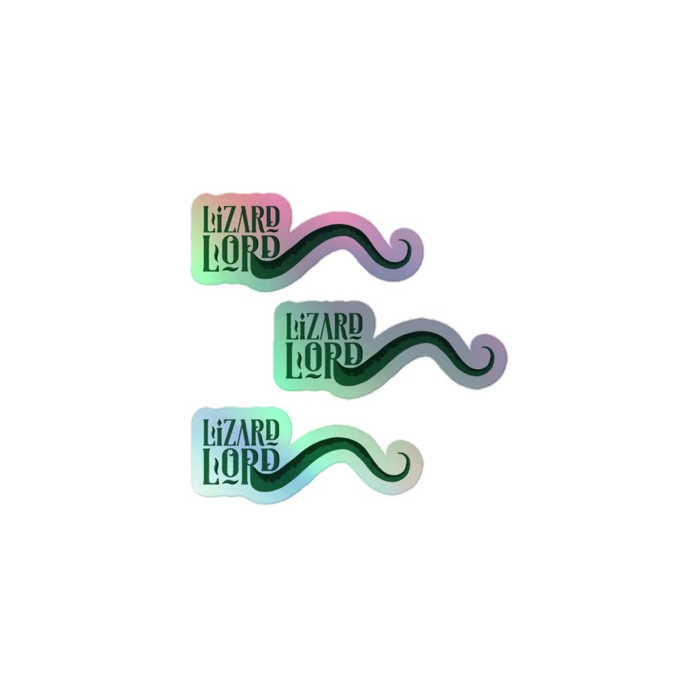 Lizard Lord Kiss-Cut Holographic Sticker Sheet product image (1)