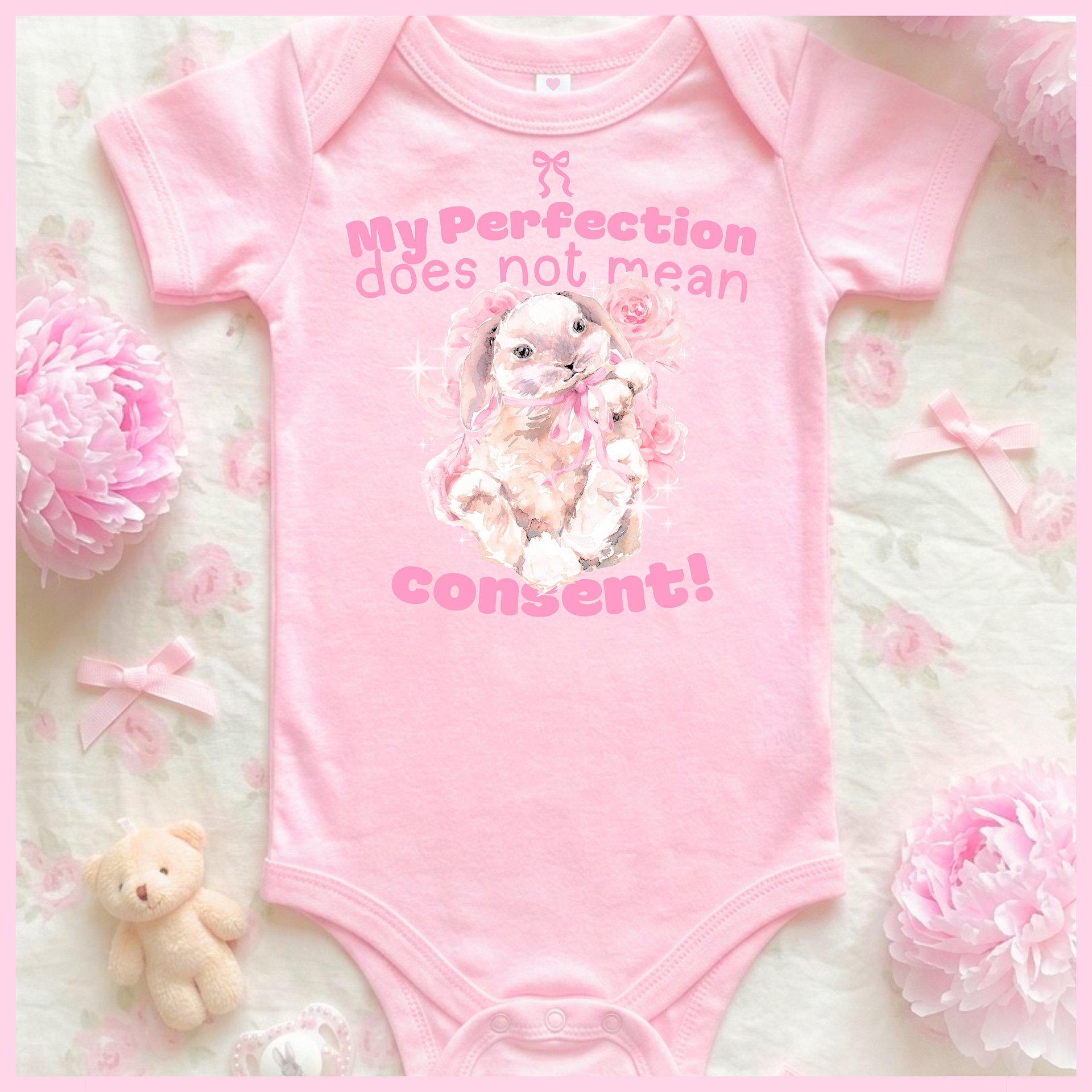 my perfection does not mean consent🩷Super Soft🪽Onesie🩷 product image (1)