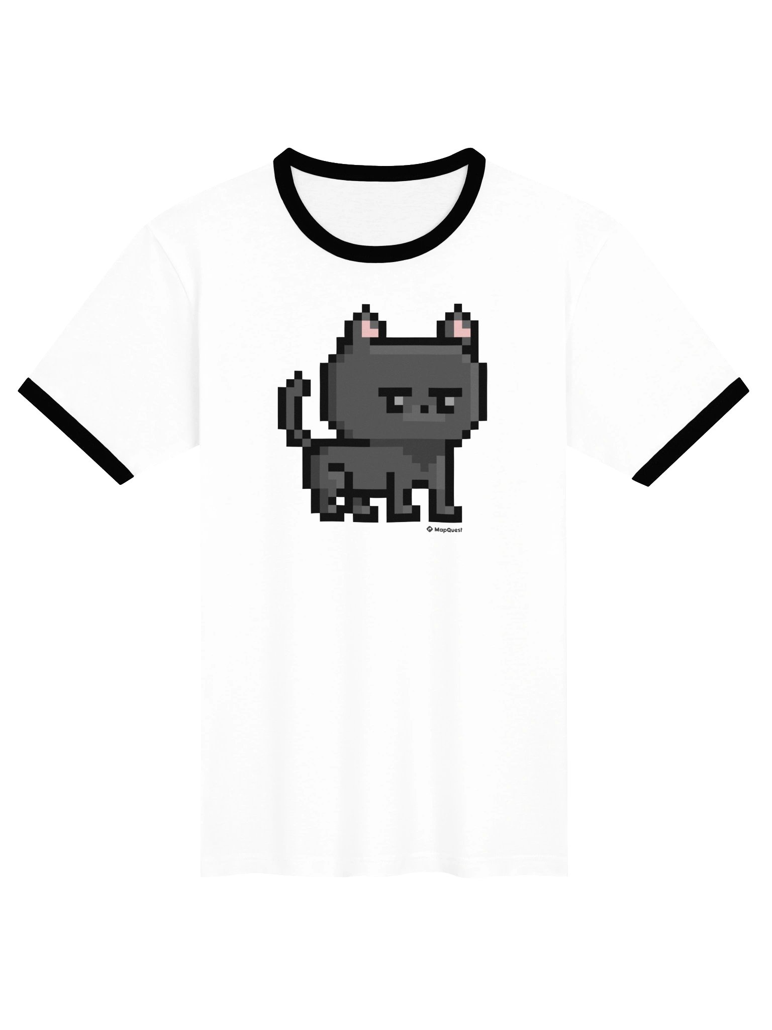 Black Cat Questie Ringer Tee - Unisex product image (1)