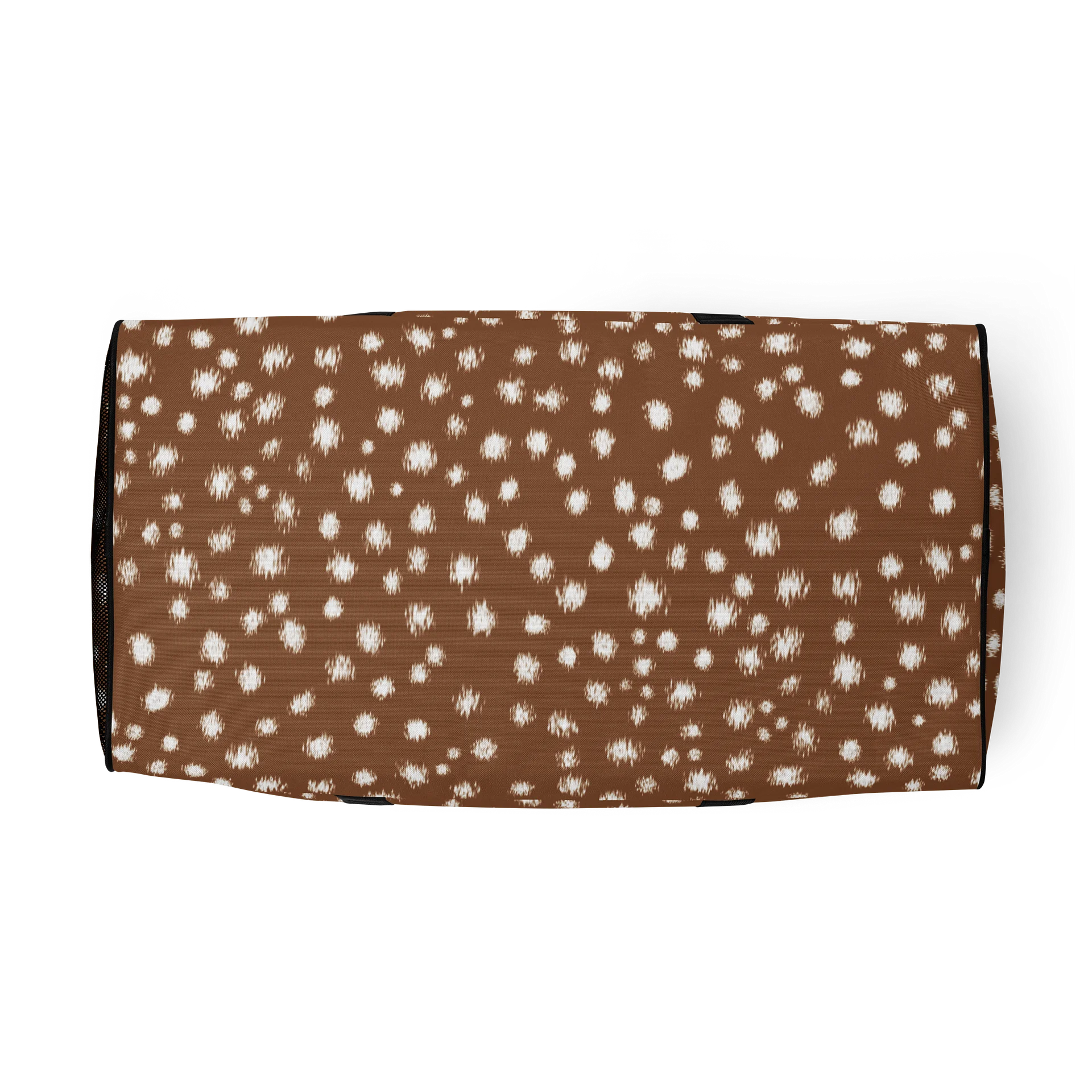 Bambicore Speckled Brown Deer Print Duffle Bag Duffle Bag product image (5)
