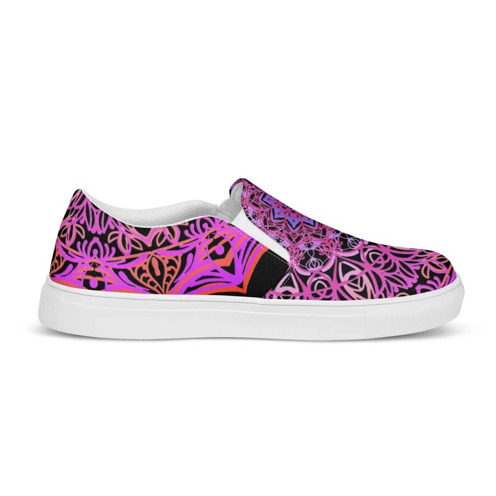 Symmetrical Serenity Mandala Canvas Shoes product image (10)