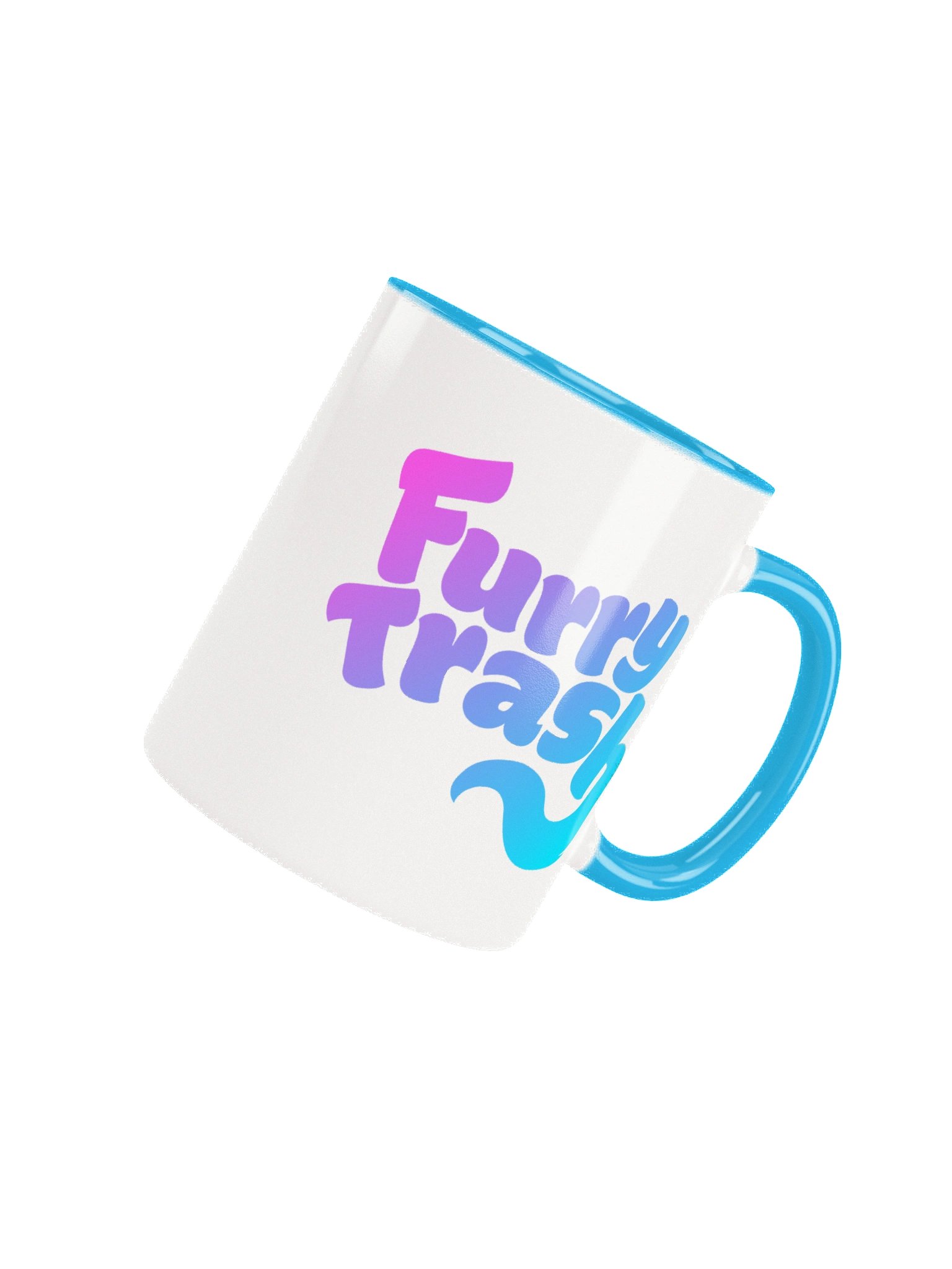Furry Trash Mug - Bubble Logo (Twilight Gradient) product image (4)