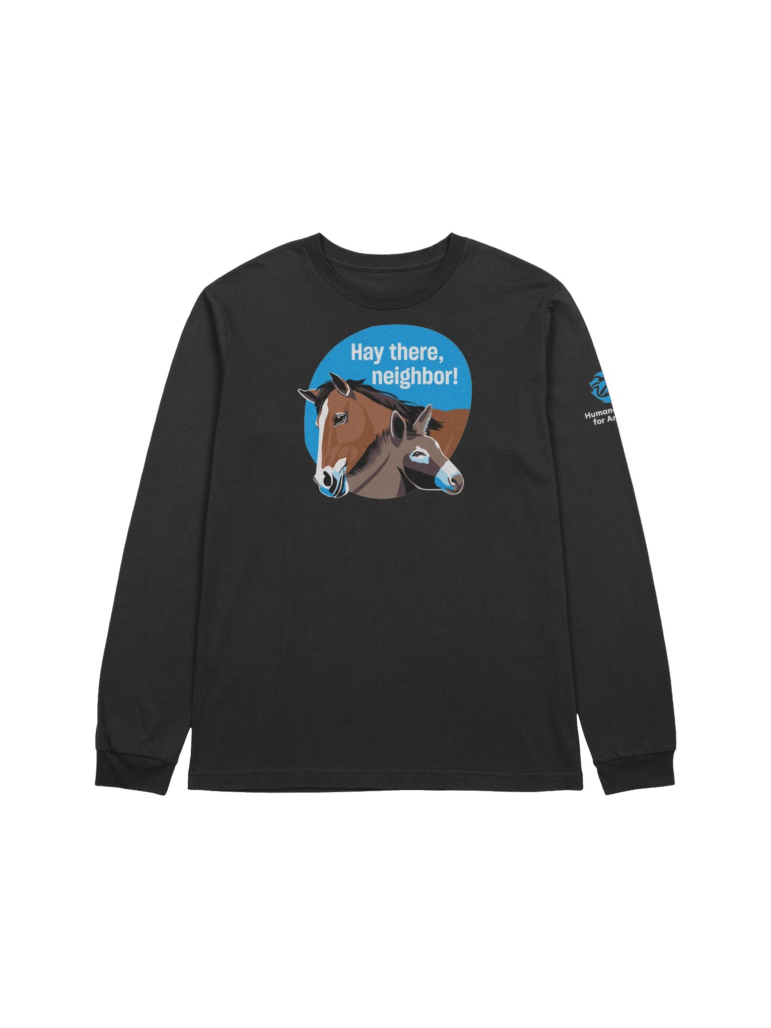 Hay there, neighbor - Long sleeve tee product image (1)
