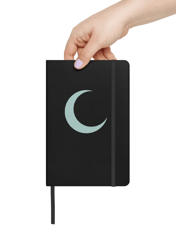 Crescent Moon Notebook – Light Mist Print product image (4)
