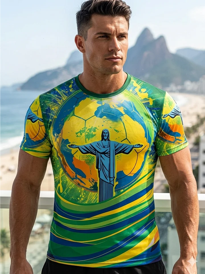 Brazil Fantasy Football Mens T shirt product image (1)