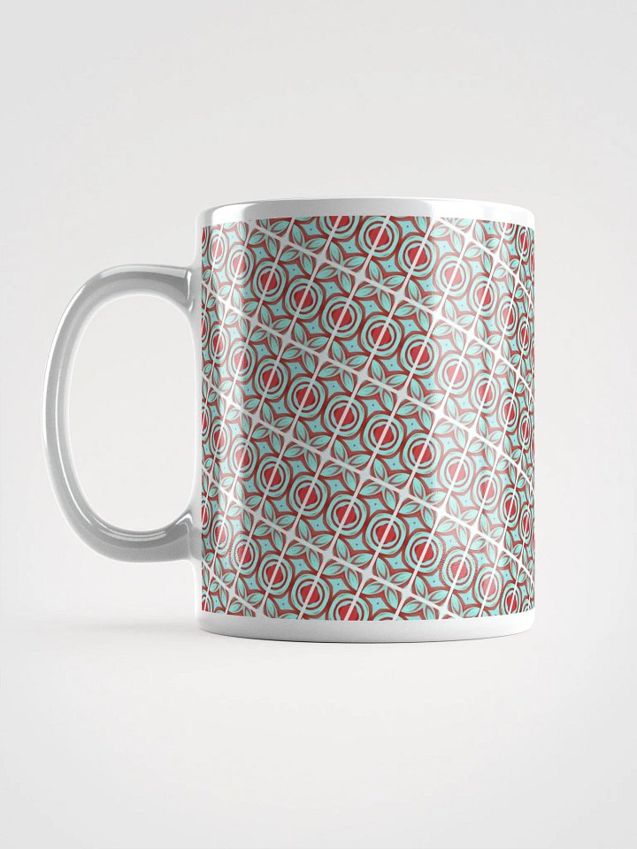 Blue & Red Diagonal Ceramic Mug product image (1)