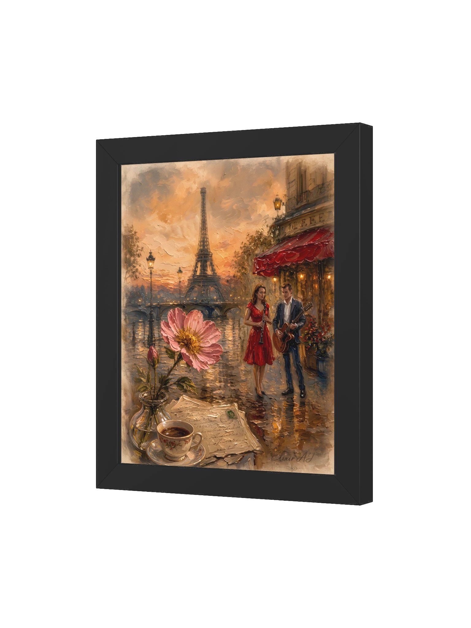 Petite Fleur – Framed Romantic Paris Wall Art by Elixir AJ product image (9)