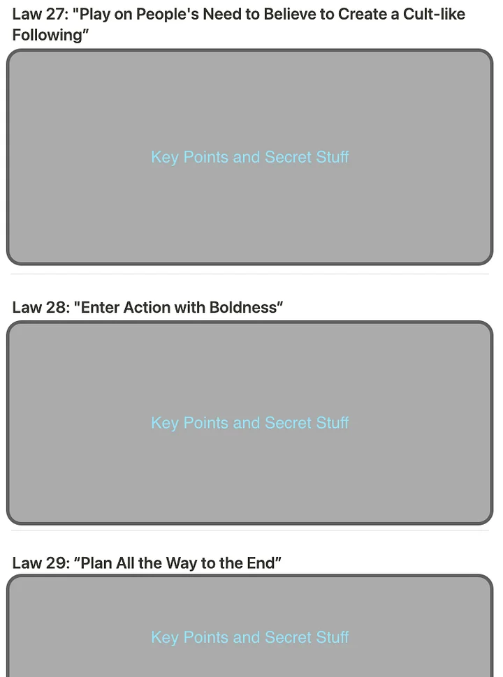 48 Laws of Power: Key Points (All 48 Laws) product image (2)