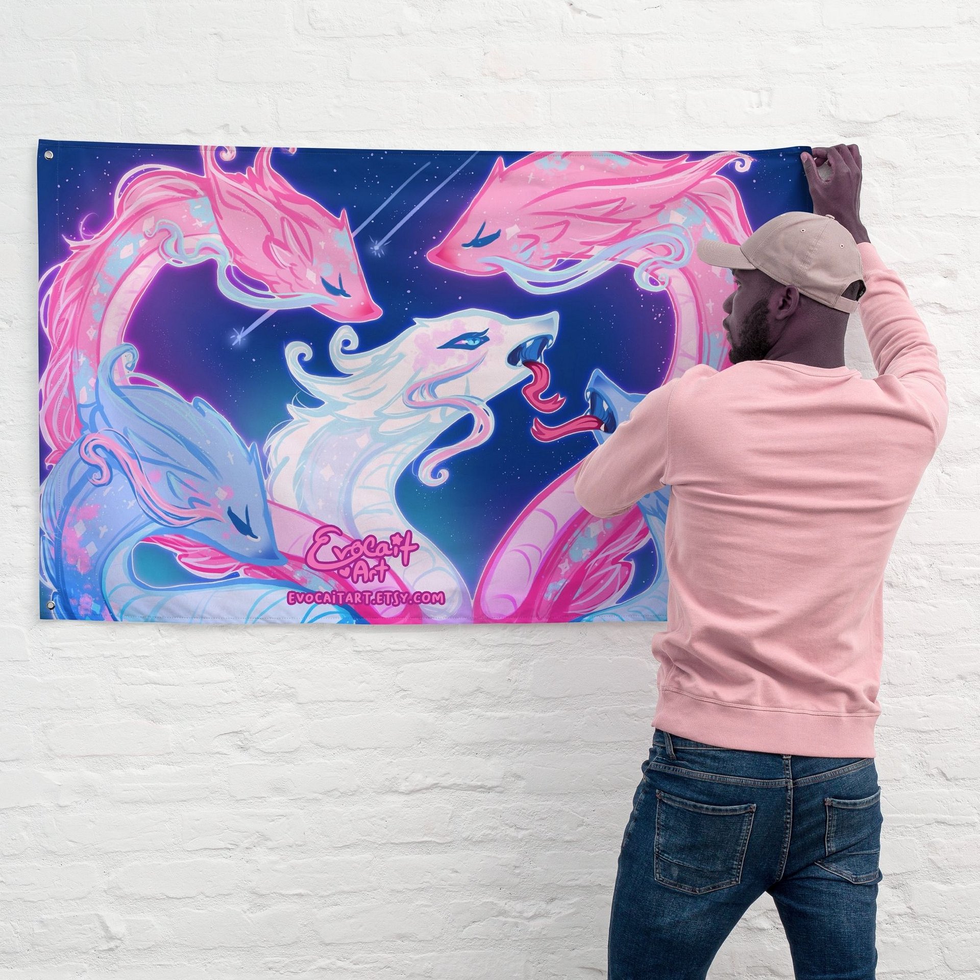 Fantasy Hydra Transgender Subtle Pride Flag product image (4)