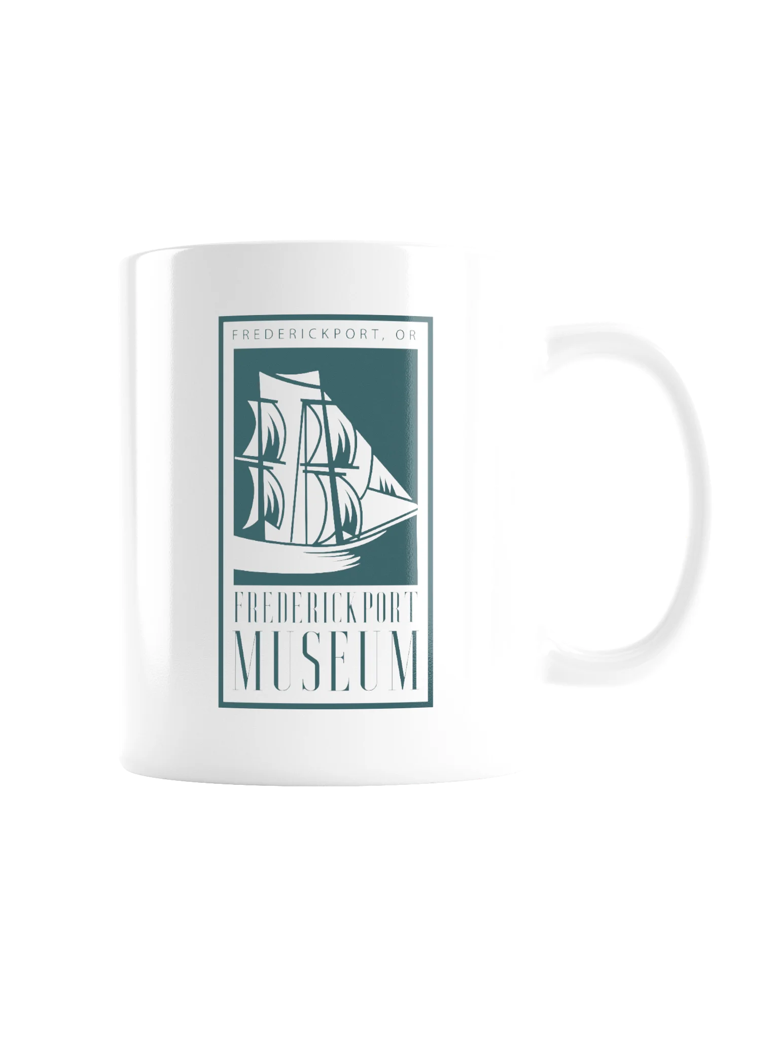 Frederickport Museum Teal Coffee Mug product image (3)