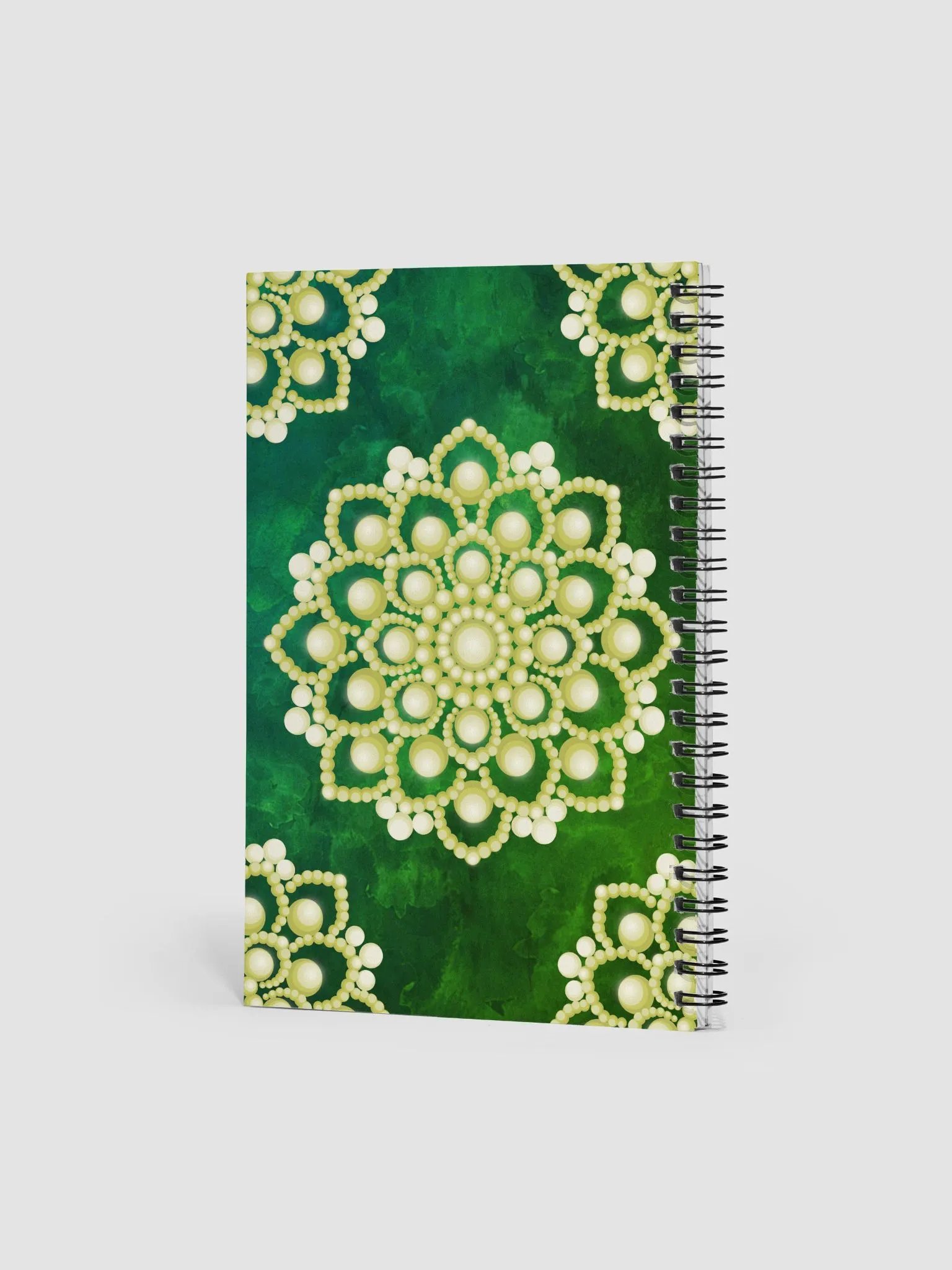 Yellow Dot Mandala Spiral Notebook product image (4)