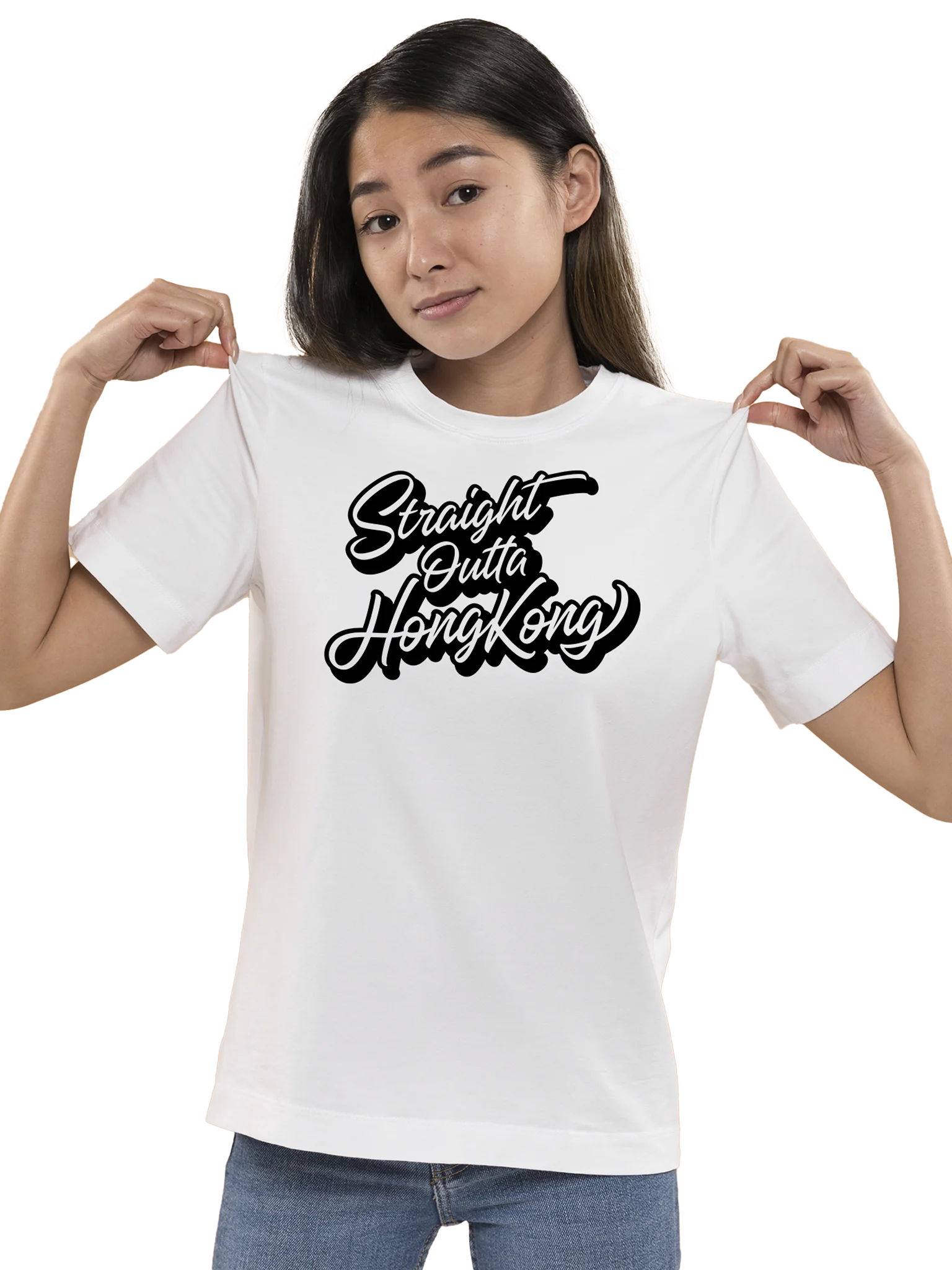 STRAIGHT OUTTA HONG KONG (Outline) Unisex T-shirt product image (6)