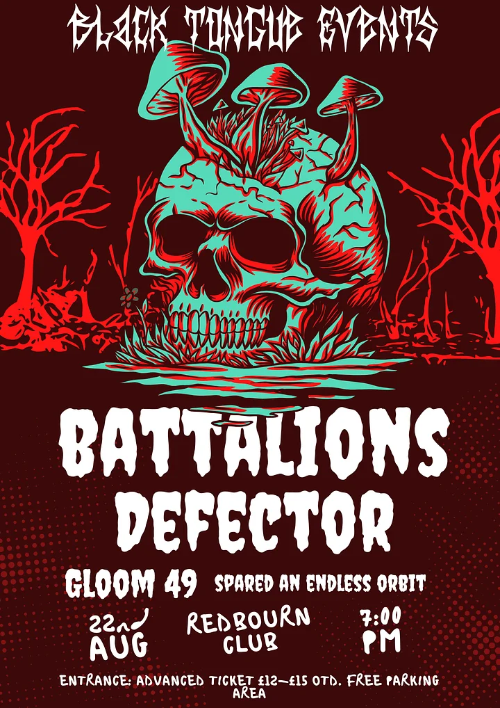 🎟️ Battalions & Defector UK – Live at the Redbourn Club Early Bird Ticket product image (1)