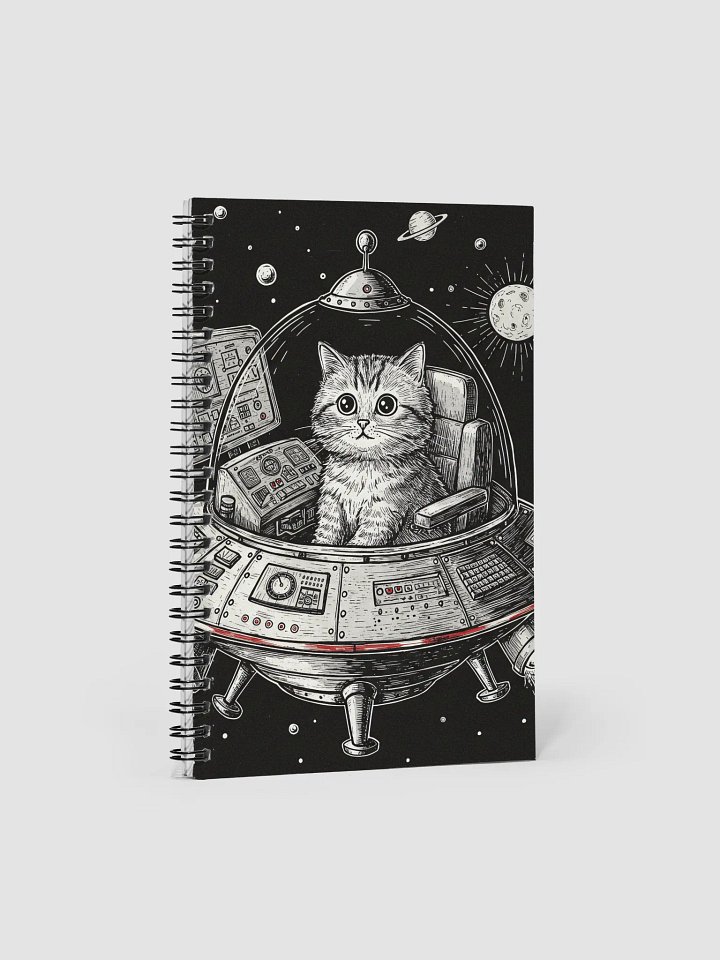 Cosmic Cat Adventures Spiral Notebook product image (2)