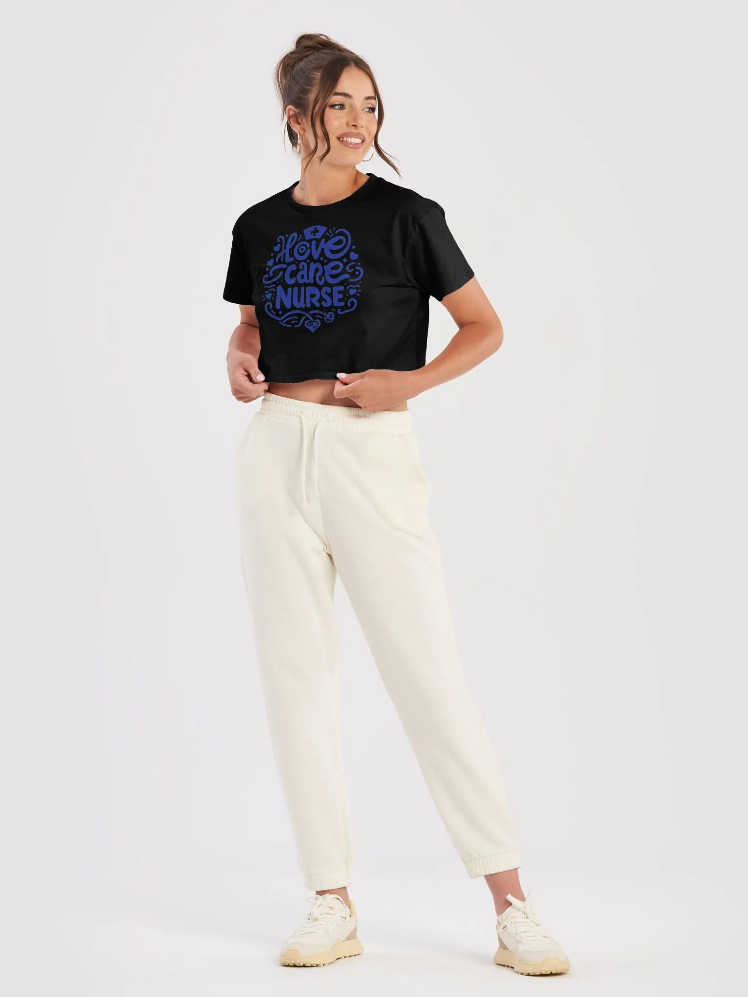 Love Care Nurse Crop Top product image (33)