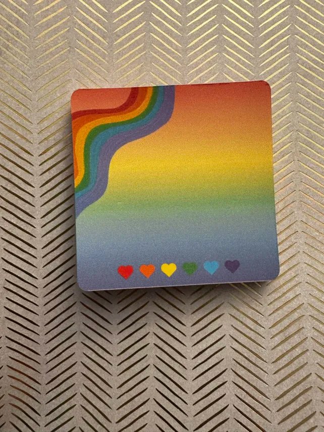 Rainbow Memo Pad 3x3inch product image (5)