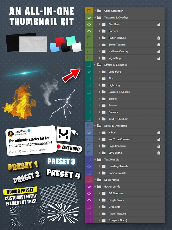 HeroVibes's Essential Thumbnail Pack product image (2)