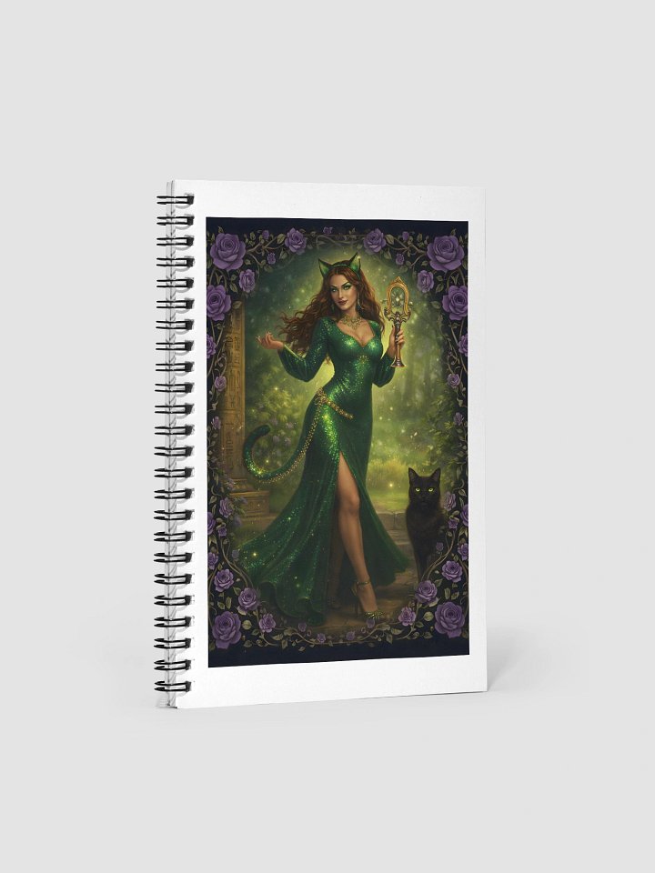 Love with Bastet, Goddess Ritual Spiral Notebook product image (1)