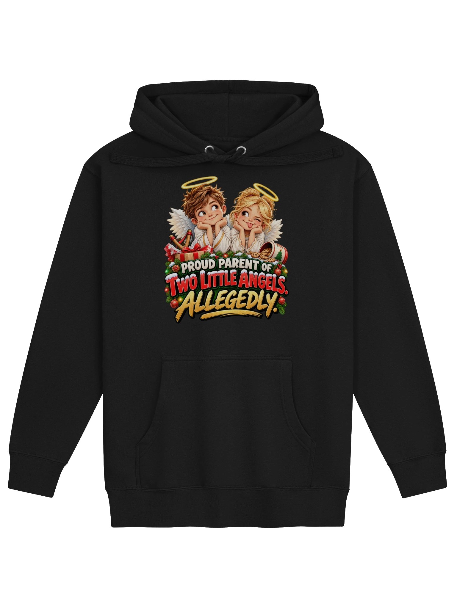 Proud Parent of Two Little Angels… Allegedly. Hoodie product image (1)