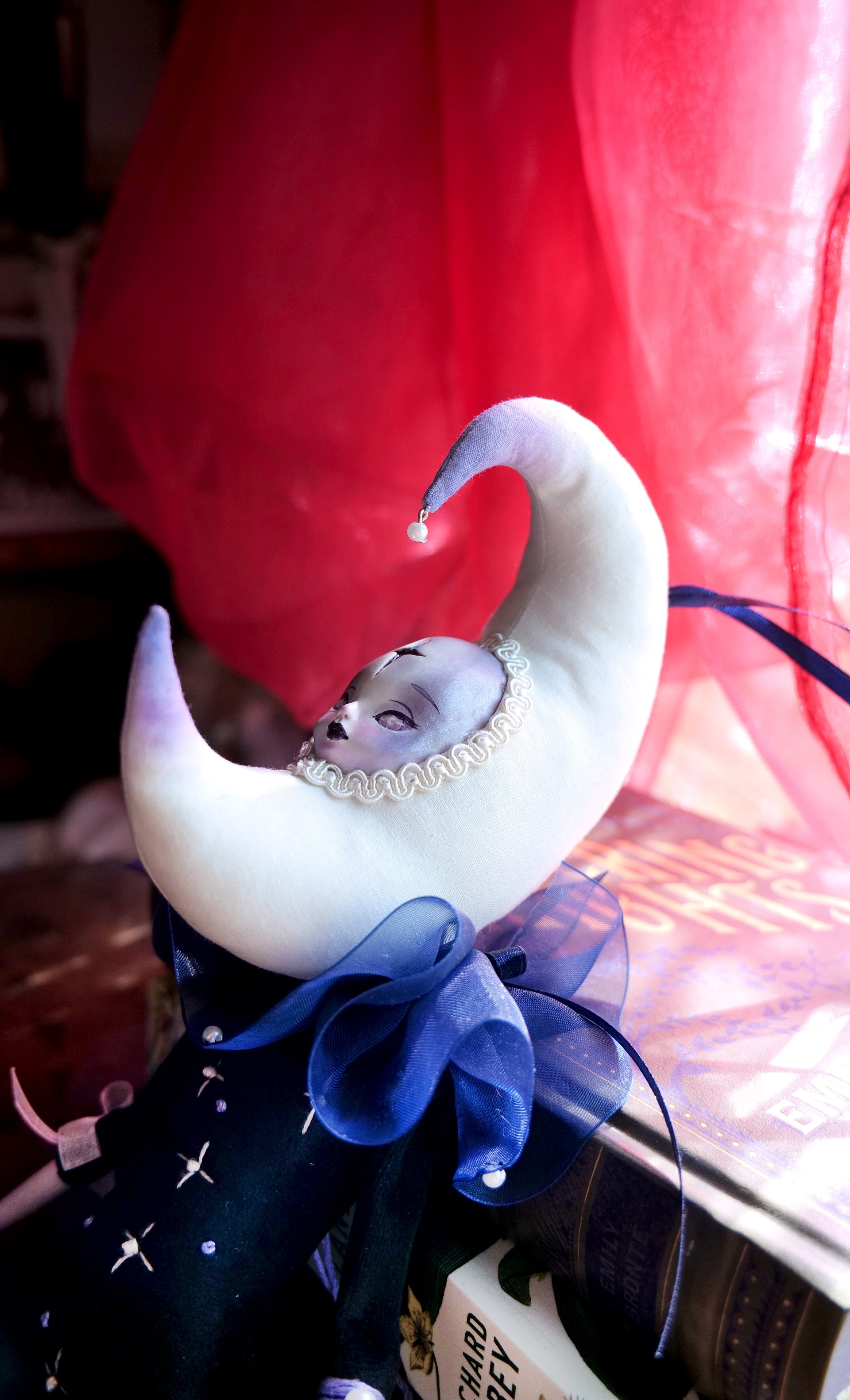 Celestial Moon Art Doll | Luna Noontide | Clay cast limbs & soft body design product image (9)