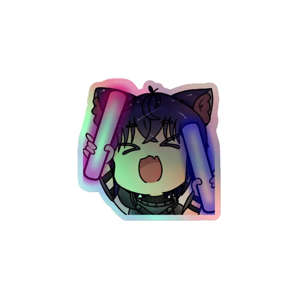 Rave Knight Holographic Sticker product image (1)