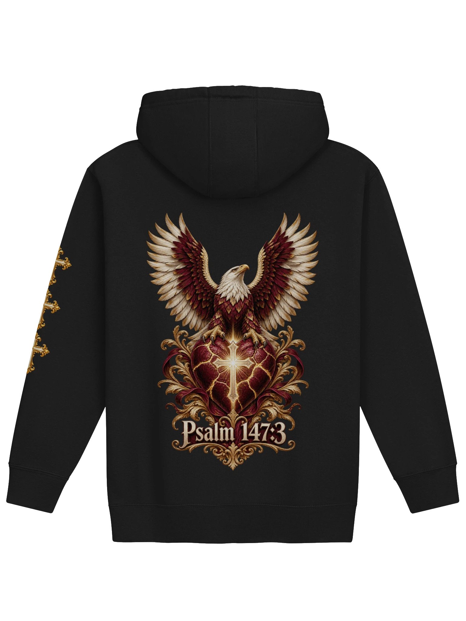 Healing Eagle Hoodie — Psalm 147:3 product image (1)