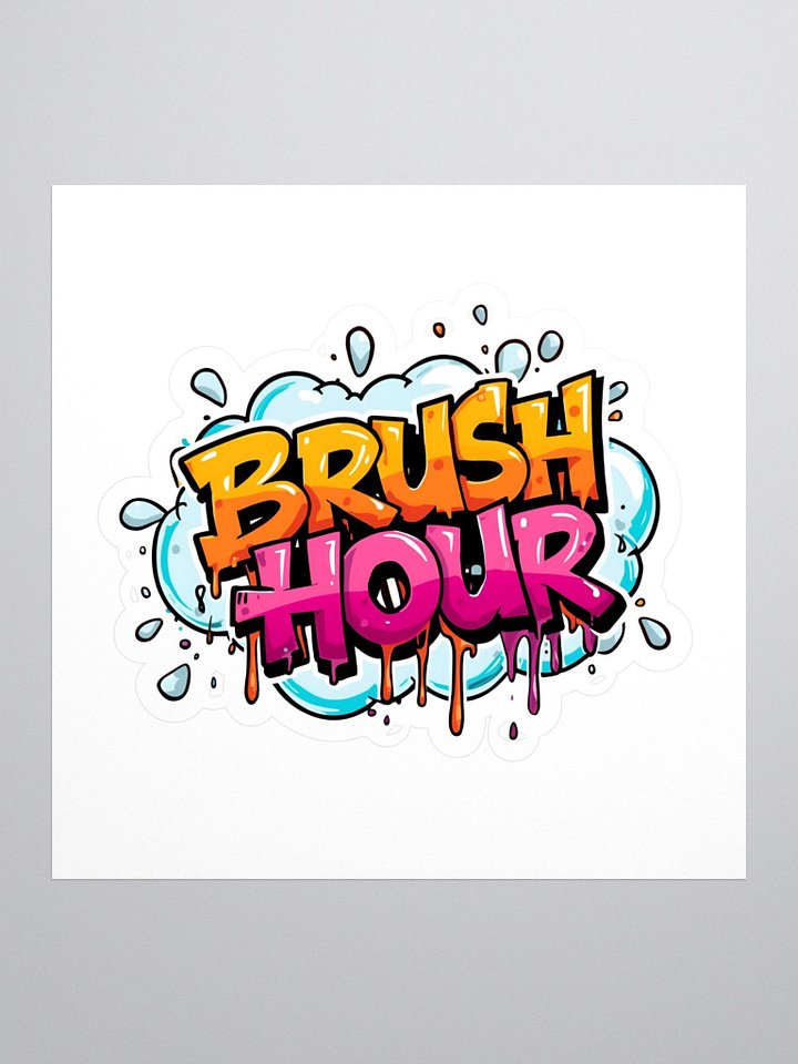 Brush Hour Sticker product image (1)