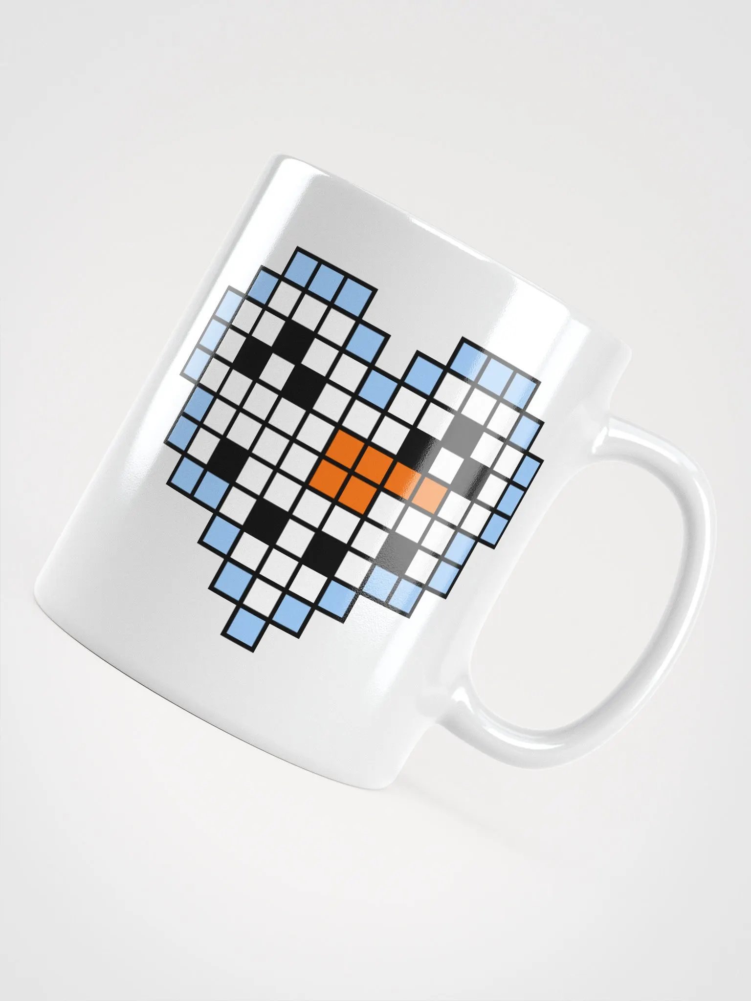 Snowman Heart White Glossy Mug product image (5)