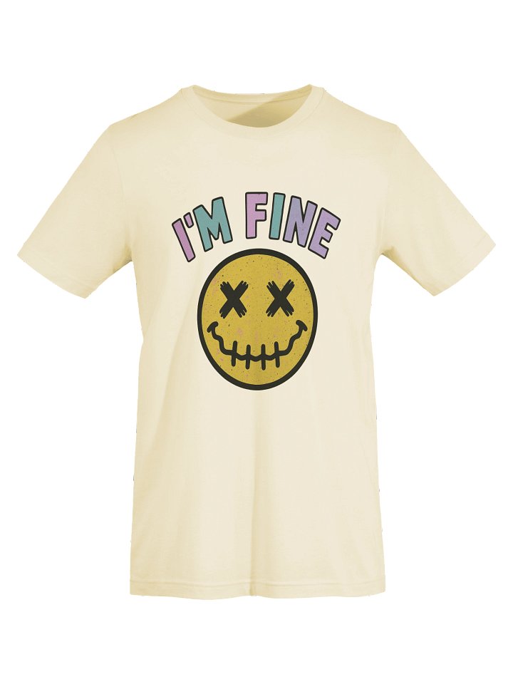 I'M FINE Smiley T-Shirt product image (1)
