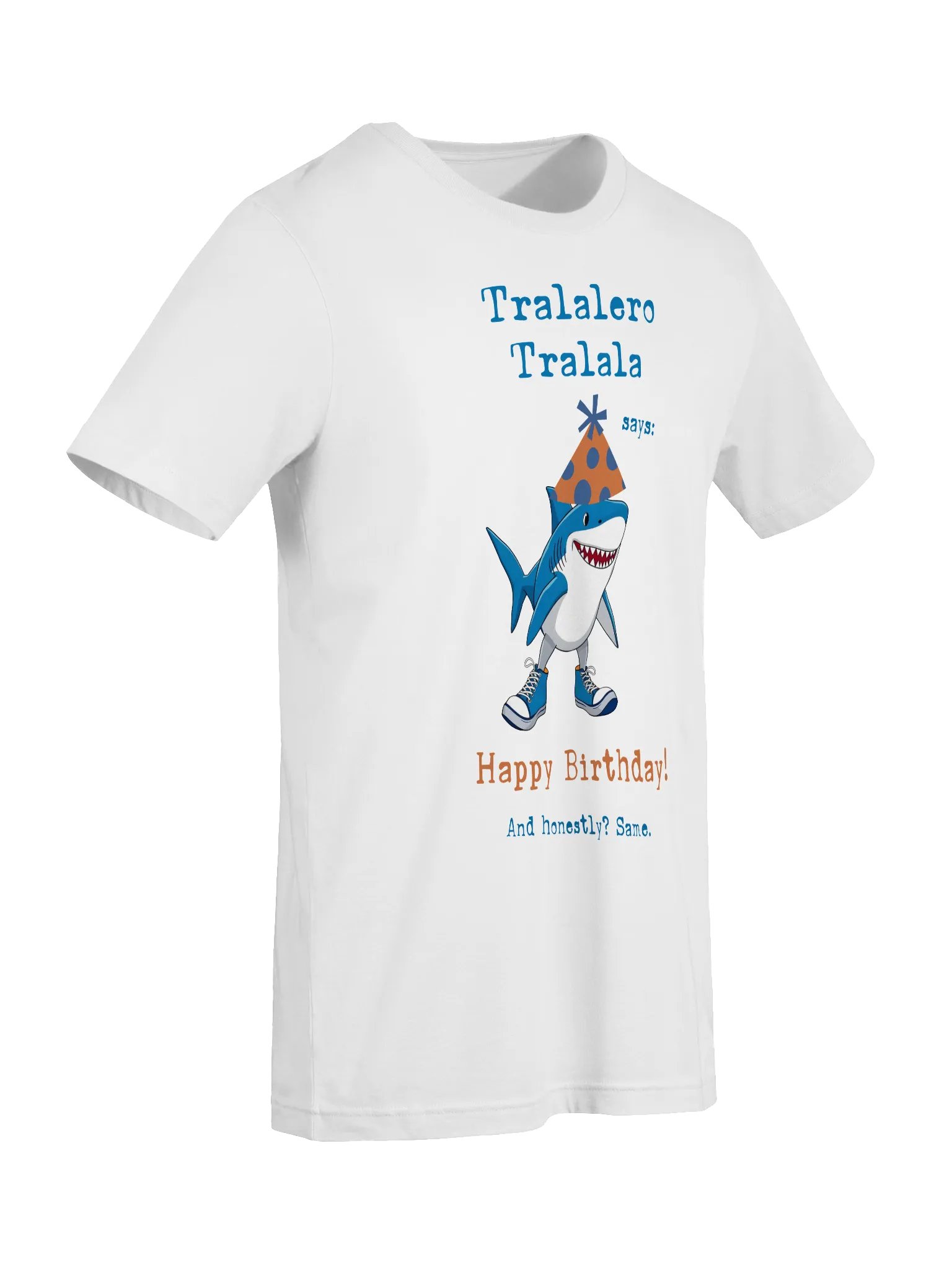 Tralalero Tralala Birthday Shark Tee product image (5)
