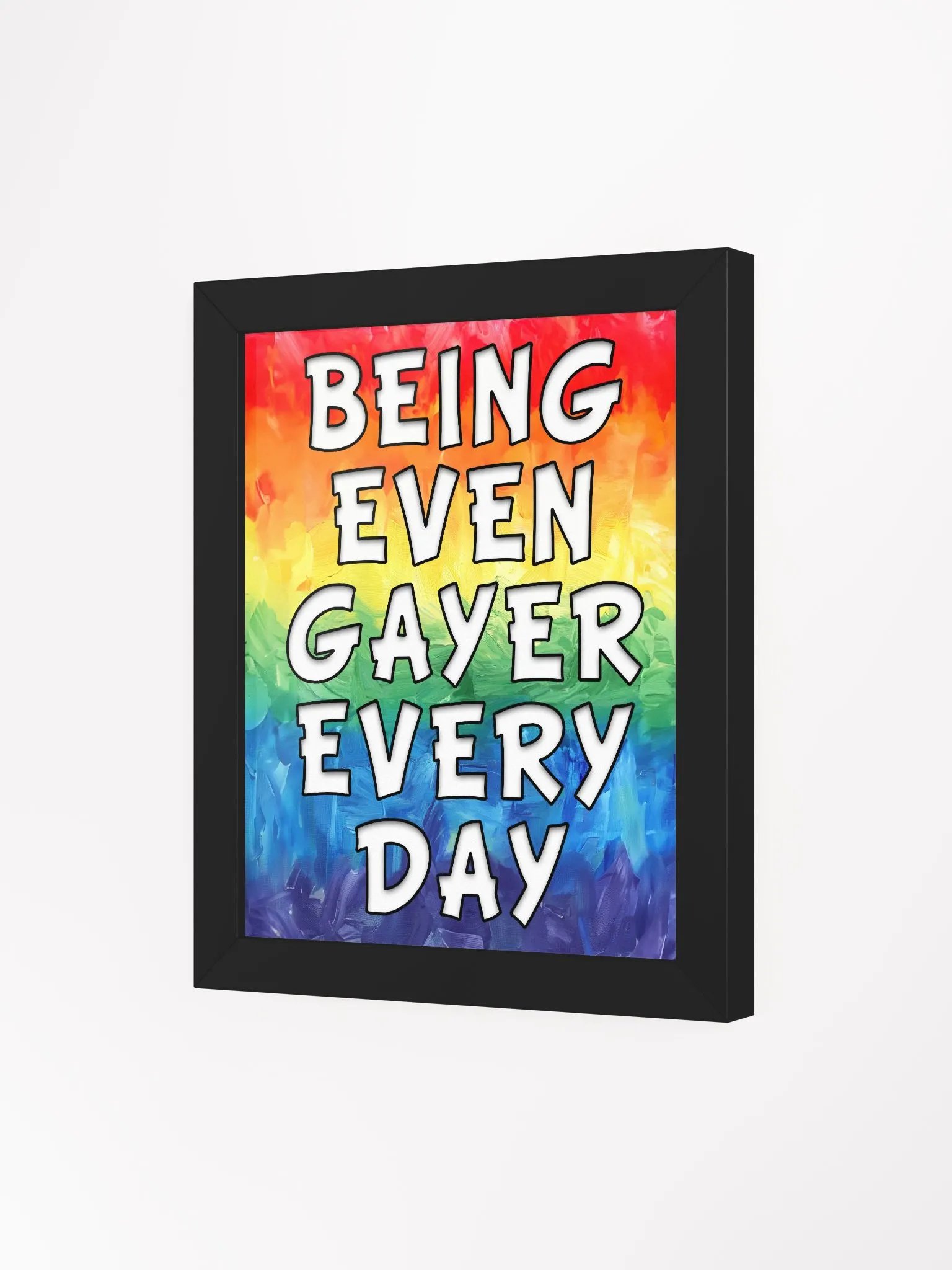 Being Even Gayer - Rainbow Pride Studio Framed Print product image (3)