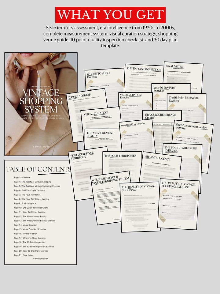 Vintage Shopping System (PDF) product image (2)