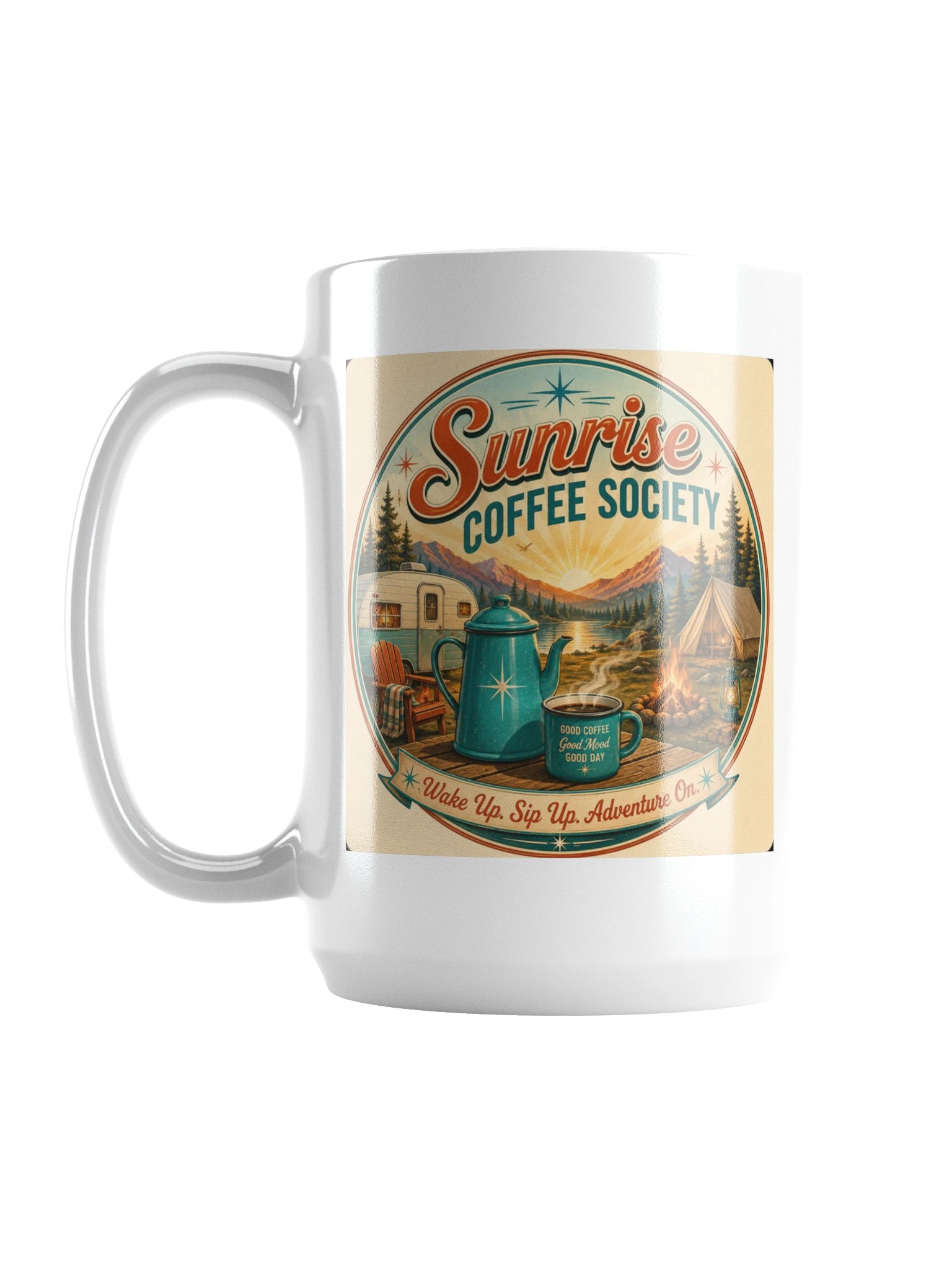 Sunrise Coffee Society™ 15 oz Ceramic Coffee Mug product image (1)