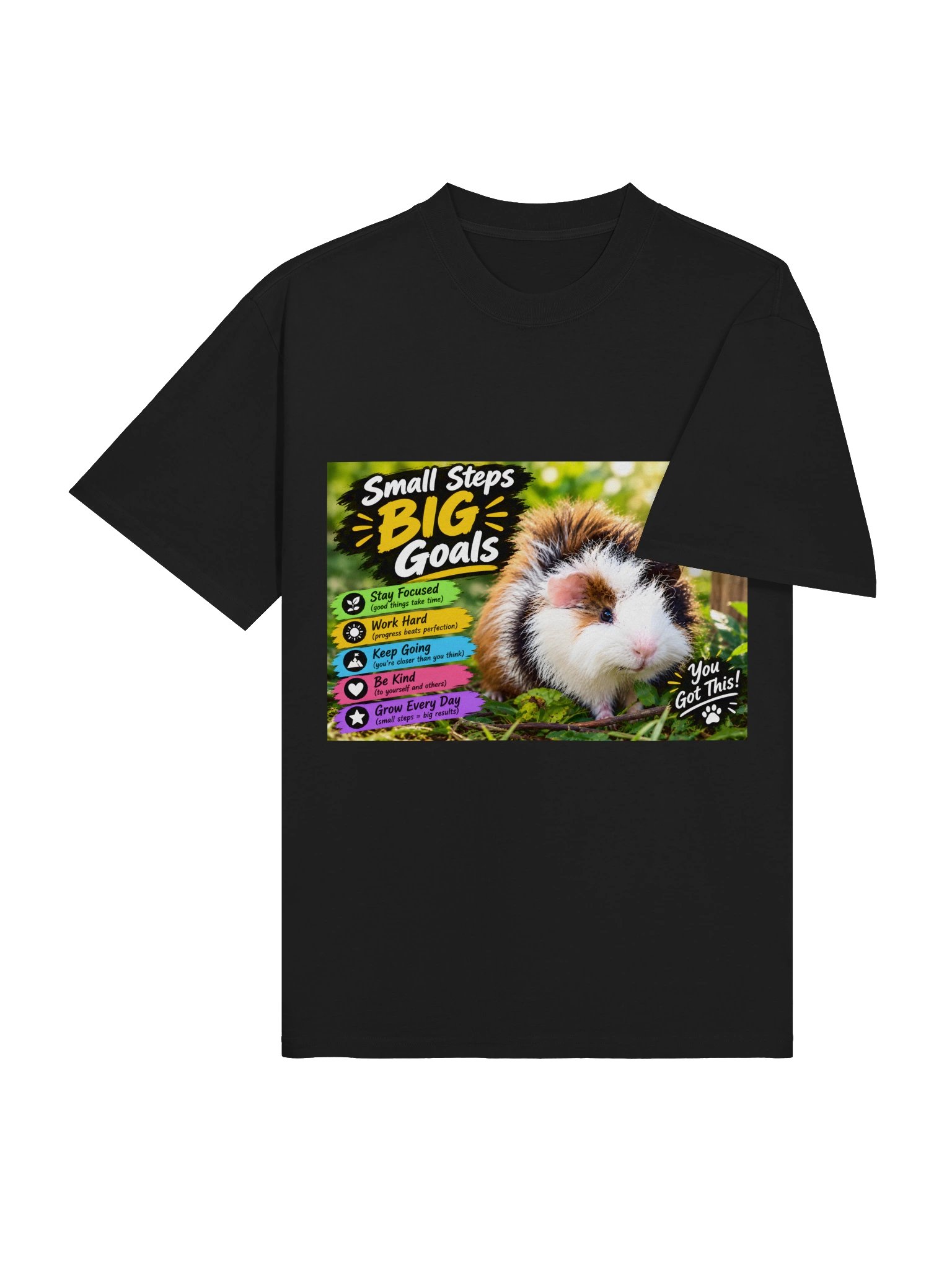 Small Steps, Big Goals Guinea Pig Tee product image (4)