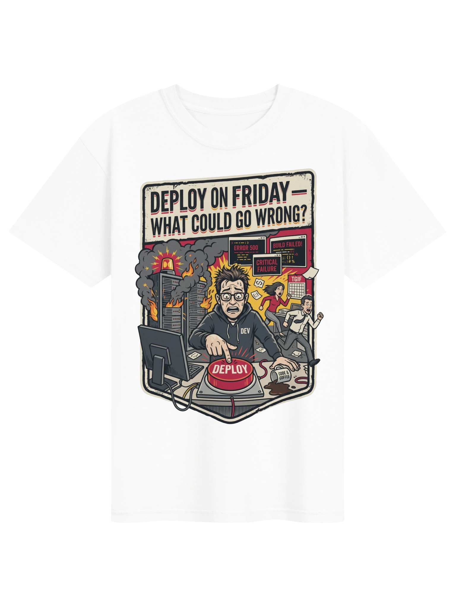 Deploy on Friday Chaos T-Shirt product image (4)