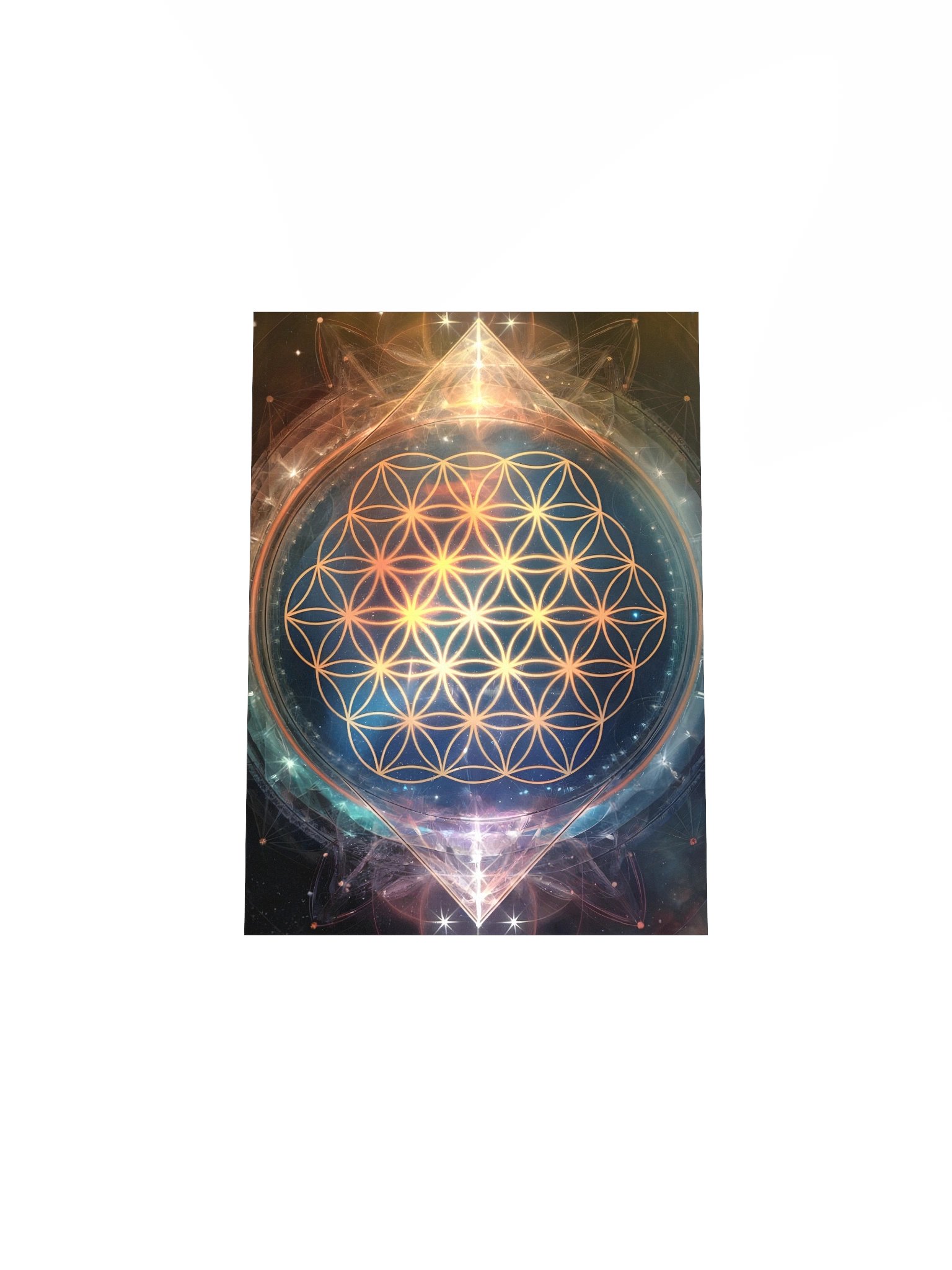 Flower of Life Poster – Sacred Geometry Cosmic Wall Art product image (5)