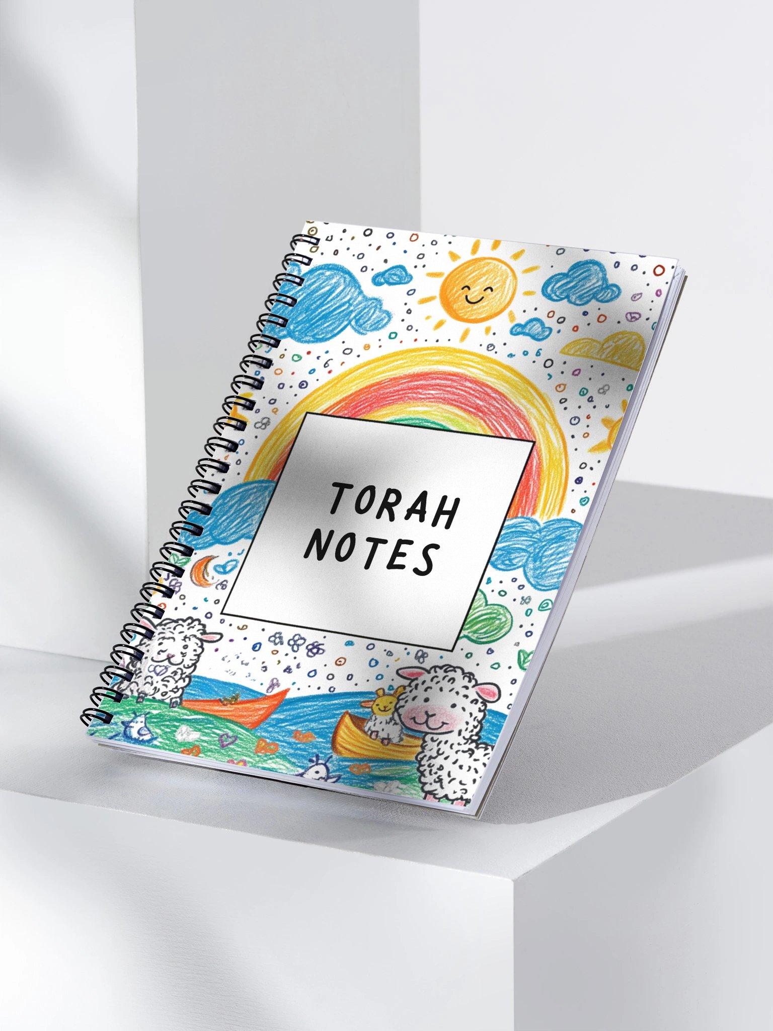 Cheerful Torah Notes Spiral Notebook product image (3)
